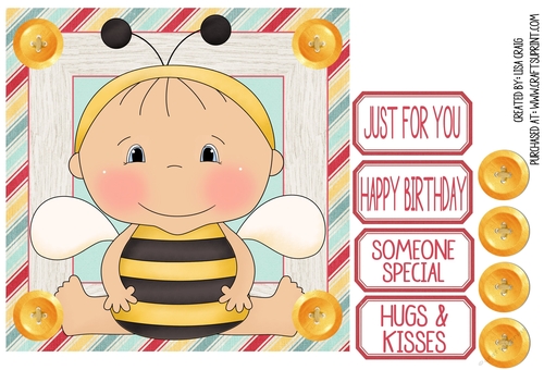 Bumble Bee Baby Quick Card 1