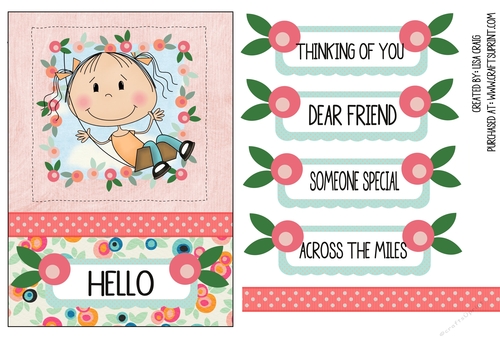 Lolly Floral Frame Card 1