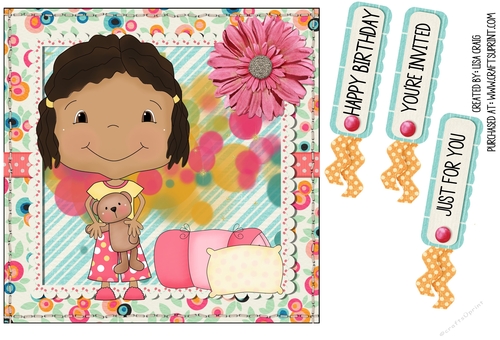 Sleep Over Girl Quick Card 3