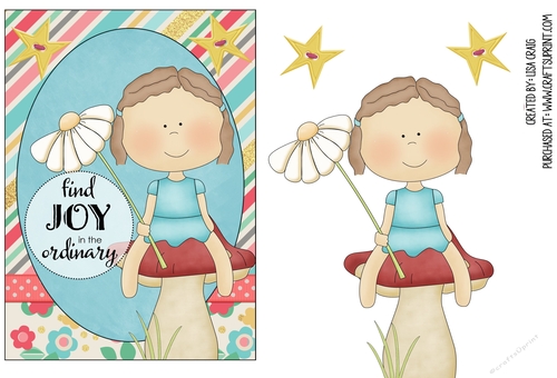 Mushroom Fairy Card 1