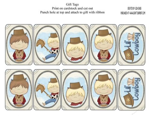 Cowboys Tags Sheet 1