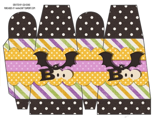 Boo Bat Printable Icicle Box
