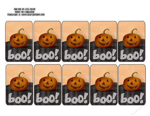 Halloween Gift Tags Sheet 1
