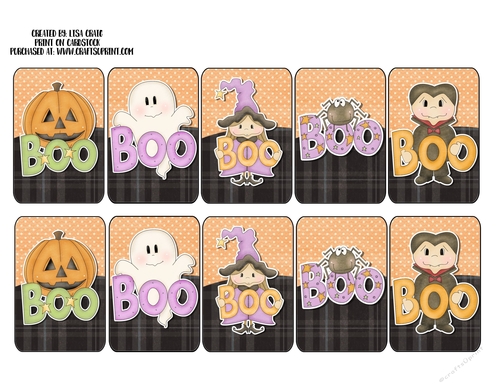 Halloween Gift Tags Sheet 2