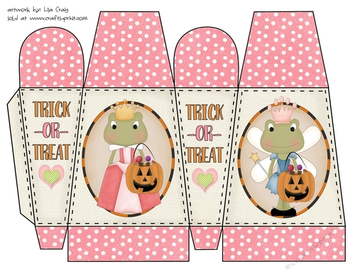 Girl Halloween Box Printable 1
