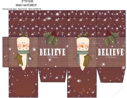 Winter Milk Carton 12
