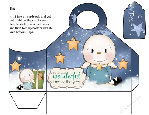 Winter Tote and Tag 1