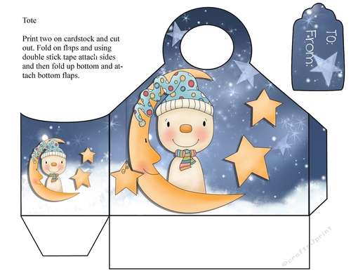 Winter Tote and Tag 2