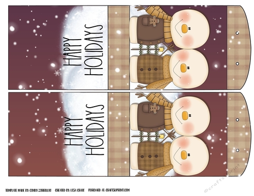 Snowman Candy Tent Cards 6