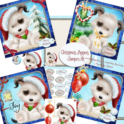 Christmas Puppies Bumper Kit 1