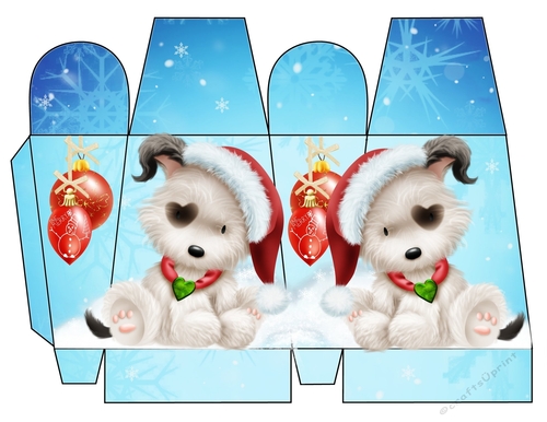Christmas Puppy Icicle Box 1
