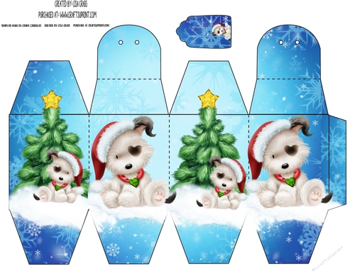 Christmas Puppy Gift Box 1