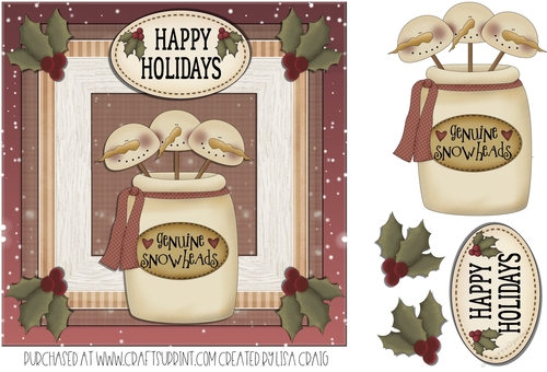 Country Christmas Christmas Card 1