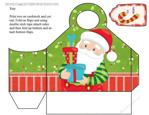 Bright Santa Tote 2