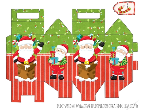 Bright Santa Gift Box 1
