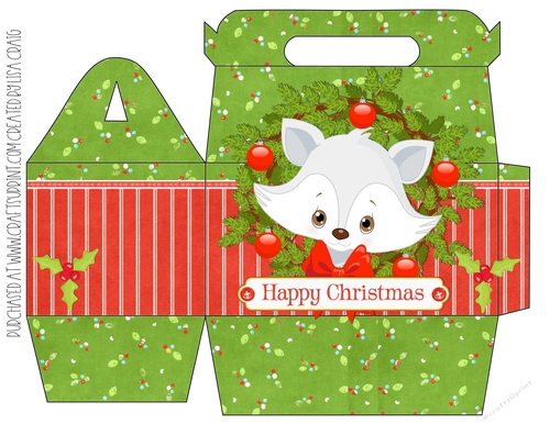 Bright Winter Animal Gable Box 1