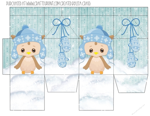 Winter Owl Milk Carton 1