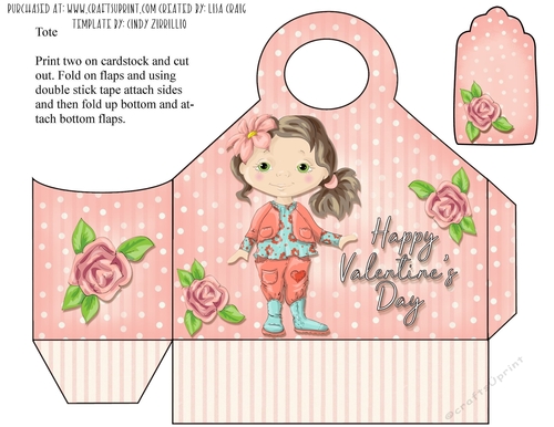 Valentine Girl Tote 1