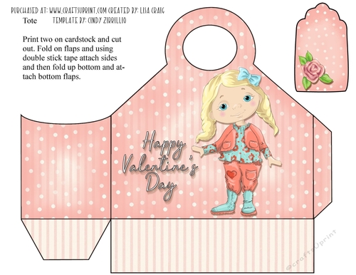 Valentine Girl Tote 2