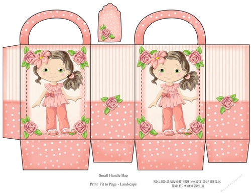 Valentine Girl Small Handle Bag 2