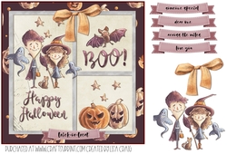 Happy Halloween Kids Quick Card 1