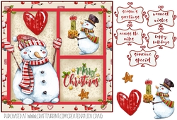 Silly Snowman Quick Card 6