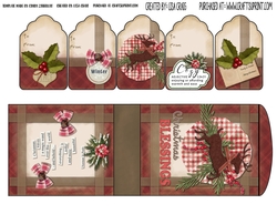 2019 Christmas Tags and Tent Card 1