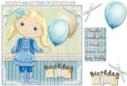 Happy Birthday Girl 2 Card