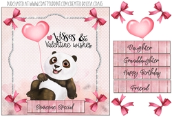 Valentine Panda Card