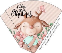 Reindeer Christmas Candy Cone 2