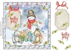 Snow friends card front