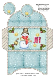 Snowman money wallet1