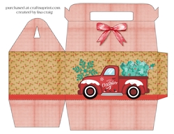 Merry Christmas truck gable box