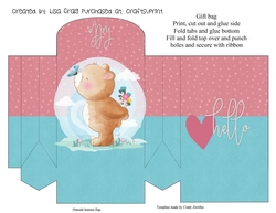 Butterfly Bear Gift bag