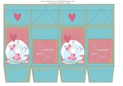 Bunny friends milk carton