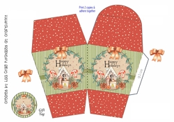 2021-Happy Holidays Wreath Gift Box