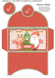2021-Santa & Reindeer Money Wallet