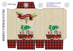 21- Merry Christmas Camper Pinch Bag