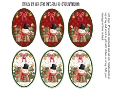 21- Festive Snowman Tags
