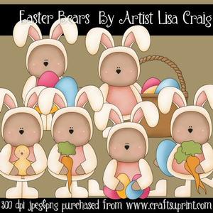 Easter Bears Clip Art