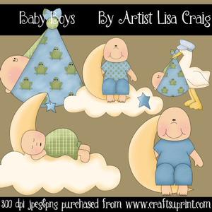 Baby Boys Clip Art