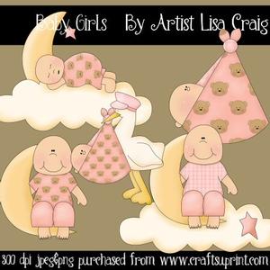 Baby Girls Clip Art
