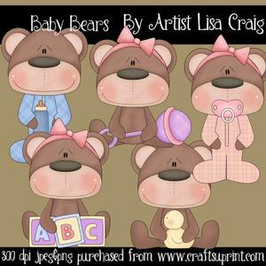 Baby Bears Clip Art