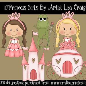 Princess Girls Clip Art