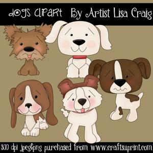 Cute Dogs Clip Art