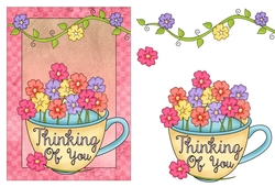 Thinking Of You Flowers Card