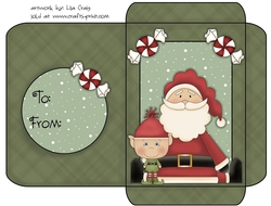 Christmas Gift Card Envelope Green 11