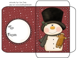Christmas Gift Card Envelope Red 1