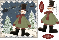 Silly Snowman Step-By-Step Card Front