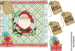 Waving Santa Card Front